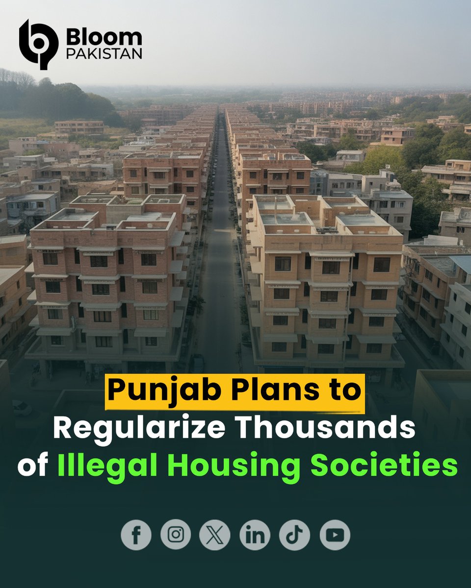 bloom_pakistan's tweet image. Punjab govt drafting plan to regularize thousands of illegal housing societies across Lahore &amp;amp; other cities to ensure civic services &amp;amp; infrastructure for residents.

Read More: bloompakistan.com/punjab-plans-t…

#Punjab #Housing #UrbanDevelopment @GovtofPunjabPK