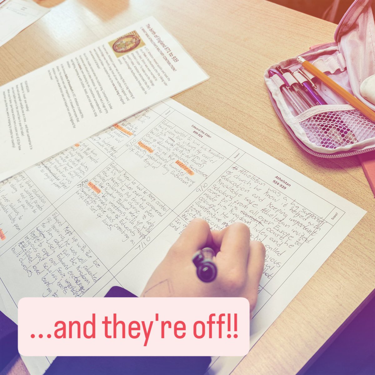 Teach Medieval Podcast (@teachmedieval) on Twitter photo This week saw our Year 7s complete their mini-unit on the 'birth of England' from 871 to 939. Rather fantastically, there was no clear outright winner in the final debate eg "Æthelstan was building on the achievements of his father and grandfather." Marvellous stuff ❤️
#medieval This week saw our Year 7s complete their mini-unit on the 'birth of England' from 871 to 939. Rather fantastically, there was no clear outright winner in the final debate eg "Æthelstan was building on the achievements of his father and grandfather." Marvellous stuff ❤️
#medieval