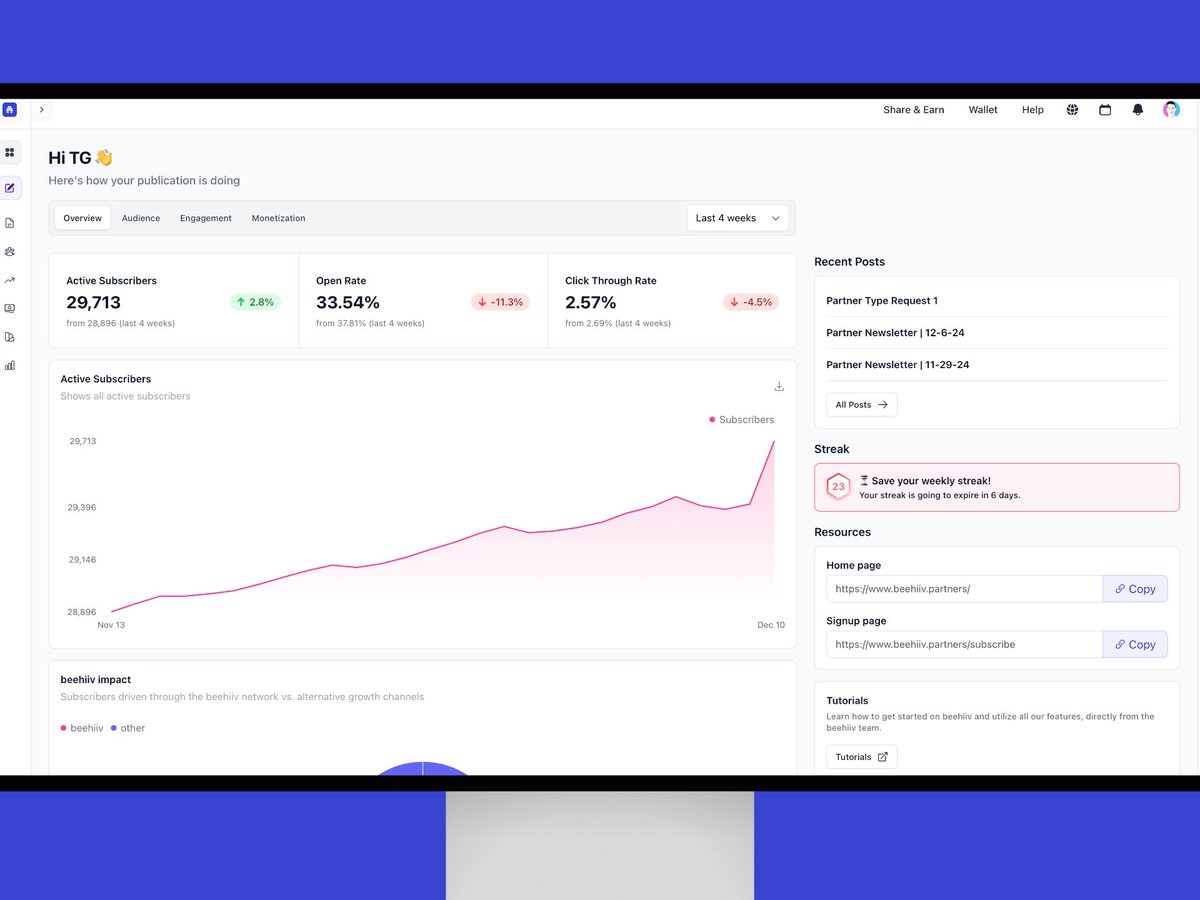 Your audience isn't a monolith. Stop treating them like one.

Use #beehiiv Segmentation to send the right email to the right person. Boost open rates, reduce unsubscribes, and skyrocket engagement.

🎯 Segment like a pro: beehiiv.com/?via=Abhishek-…