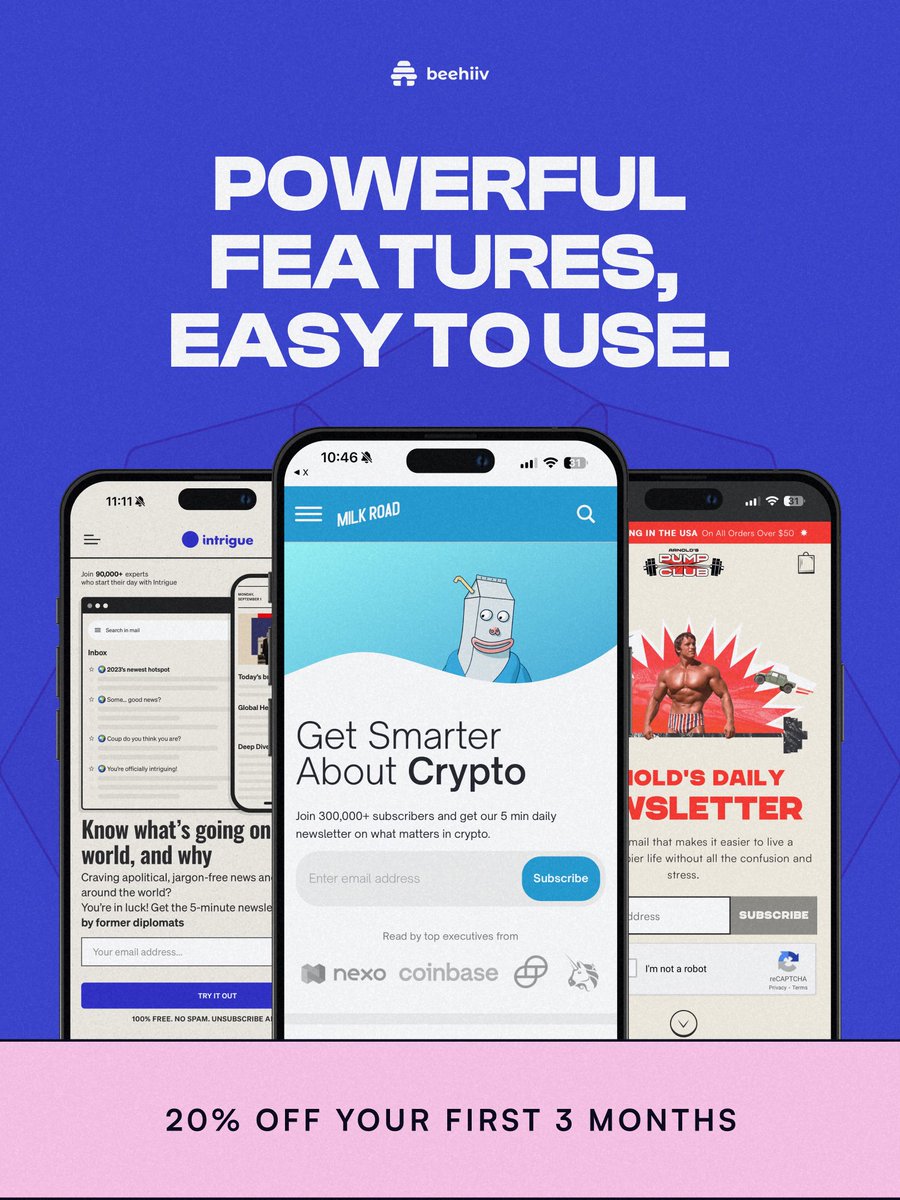 Good content is useless if it lands in spam. 🗑️

Optimized Deliverability is baked into beehiiv's DNA.

It focuses on the tech so your brilliant email hits the inbox every single time.

✅ Focus on writing, beehiiv'll handle the delivery: beehiiv.com/?via=Abhishek-…