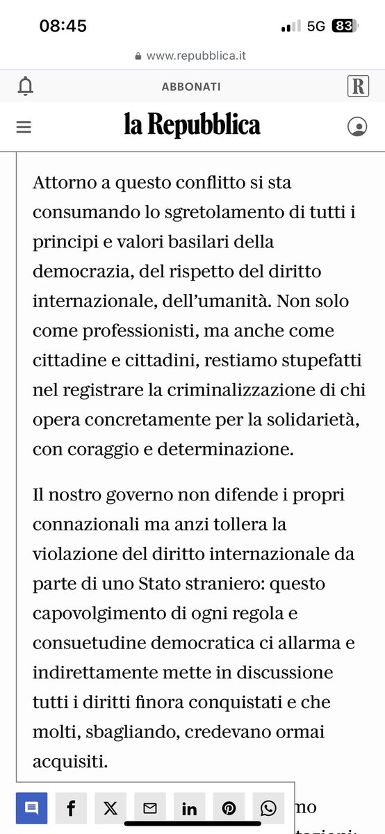 il_pucciarelli's tweet photo. Il Cdr di @repubblica condivide le ragioni dello sciopero generale e un pezzo di redazione sarà in piazza assieme ad altre centinaia di migliaia di persone 👇
https://t.co/KG8l7Jb8uA https://t.co/NfuF70vKI5
