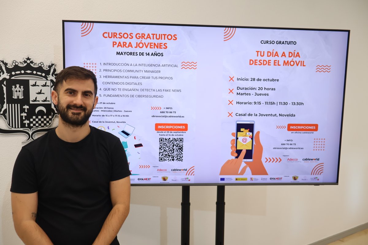 Juventud organiza talleres gratuitos sobre competencias digitales para jóvenes y personas mayores
short.do/iwBYBv