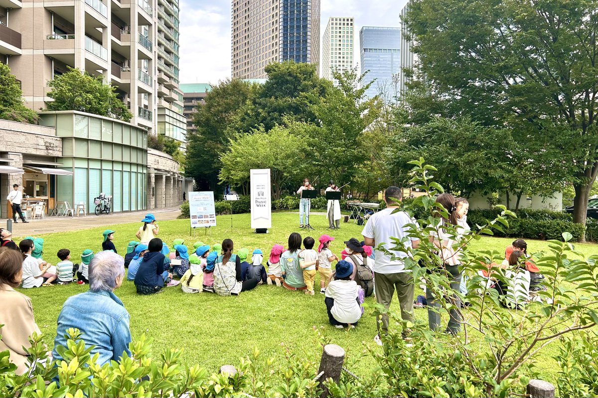 都会のど真ん中で優雅に音楽を楽しめます♬
#arkhillsmusicweek
