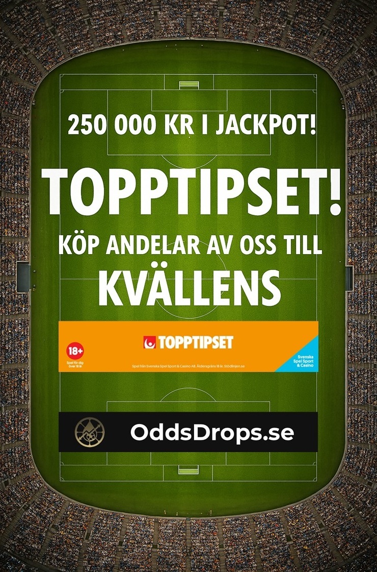 Oddsdrops's tweet photo. Ett fåtal andelar kvar! 👊

Andelar finns här: https://t.co/WhXC3A336T

#betting #gambling #andelar #andelsspel #oddsdrops https://t.co/6tHQ1CfT0b