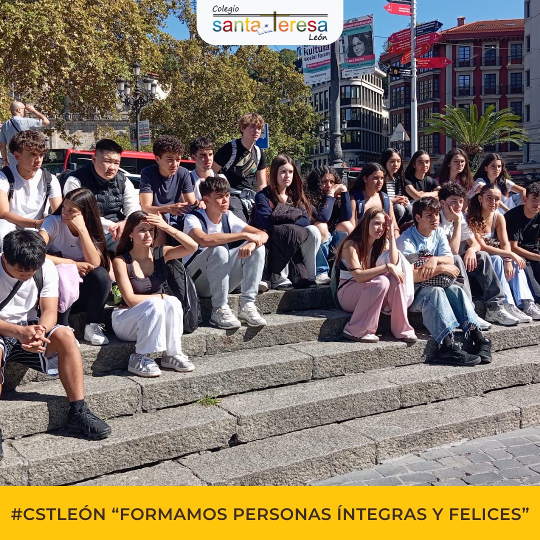 Los alumnos de ESO pasan un día de convivencia en Bilbao para conocer los entresijos de la ciudad mediante una visita guiada y un paseo en barco por la ría. #CSTLeón