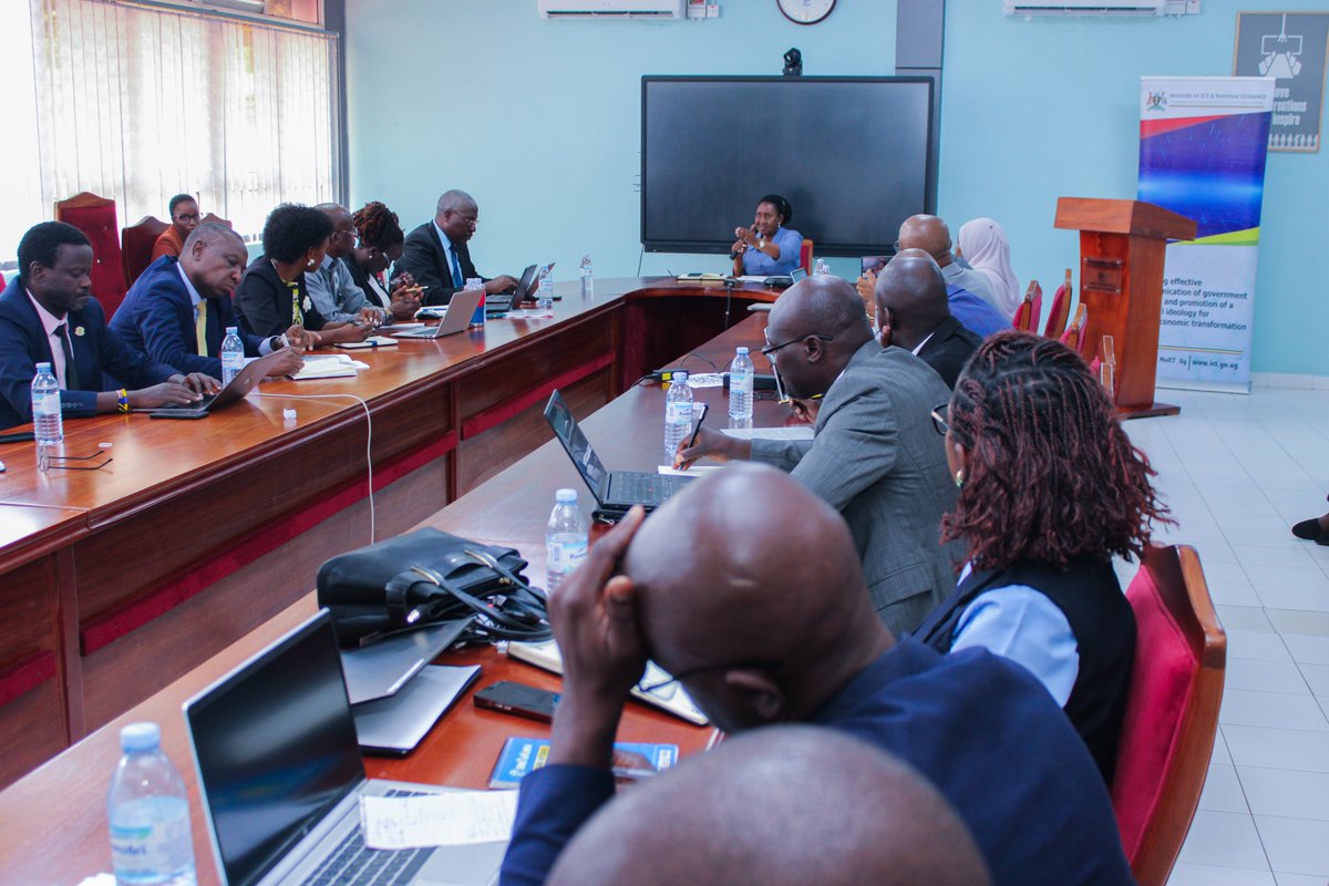innovationhubug's tweet photo. Yesterday, @MoICT_Ug held a strategic engagement with the Deputy Head of @mopsuganda , Ms. Jane Kyarisiima Mwesiga, to review sector performance in service delivery.

The meeting brought together all entities under the Ministry to reflect on milestones achieved, challenges encountered, and the next steps for advancing the ICT sector. 

Discussions focused on assessing the sector’s progress and its contribution to national service delivery, as well as strengthening cross-sector collaboration to enhance institutional performance and deliver better services to citizens.