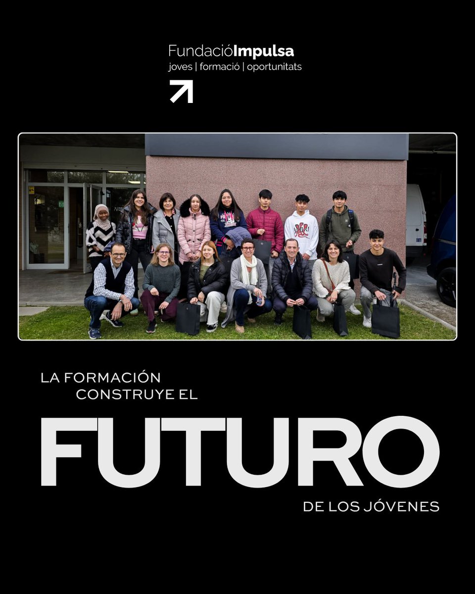 Des del 2023 col·laborem amb la <a href="/FundacioImpulsa/">Fundació Impulsa</a> per donar suport a joves en situació de vulnerabilitat i facilitar el seu accés a cicles de Formació Professional 🎓.