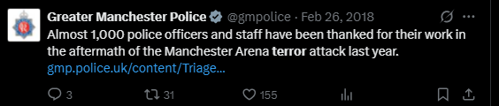 ItsIsraelVsEvil's tweet image. "Incident"
When Jews are murdered its just an incident.
When others are murdered the GMP calls it terrorism.
#2Tier #Terrorism #Jihad #Antisemitism #InstitutionalAntisemitism