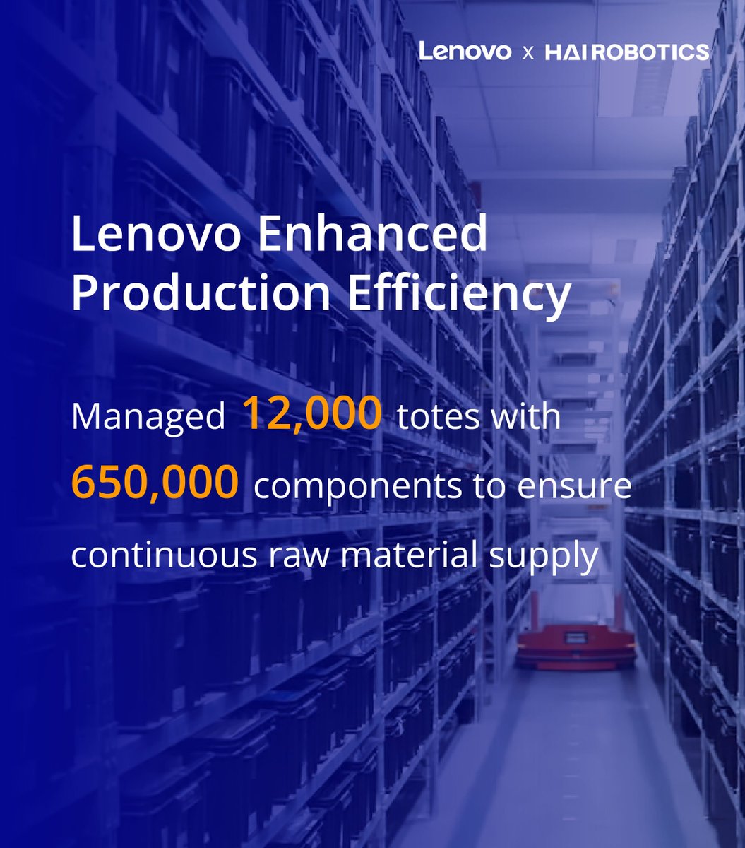 🏭Struggling to keep production lines running smoothly?

With HaiPick System 3, Lenovo ensured all raw material arrives exactly when needed, and you could do the same.

Thanks to HaiPick System 3, Lenovo was able to:
 ✅ Manage 650,000+ LDA components with high precision
 ✅
