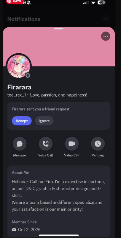 HELLOO EVERYONE SCAMMERS ARE OUT HERE WILDING!! 😭

Some of my friends told me they’ve been getting Discord friend requests from an account that LOOKS LIKE me! 
But it’s NOT me, guys! Stay safe!! T^T