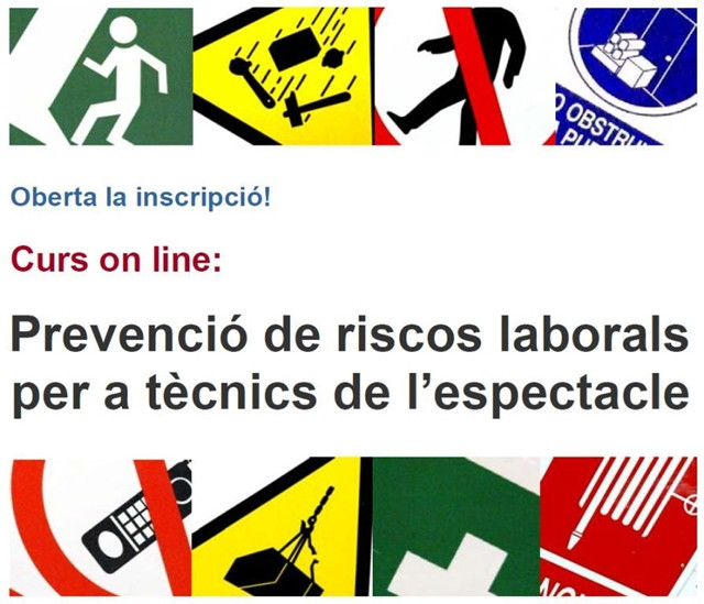 #CURS en línia: Prevenció de riscos laborals a l'escenari.  Impartit per l'ESTAE i organitzat per <a href="/TeatresODA/">Teatres ODA</a>
de <a href="/diba/">Diputació de Barcelona</a> per a tècnics municipals.
Inscripcions obertes.
📅 del 3 de novembre al 12 de febrer
50h, 13 mòduls, obtenció títol oficial en PRL tinyurl.com/cursodaestae