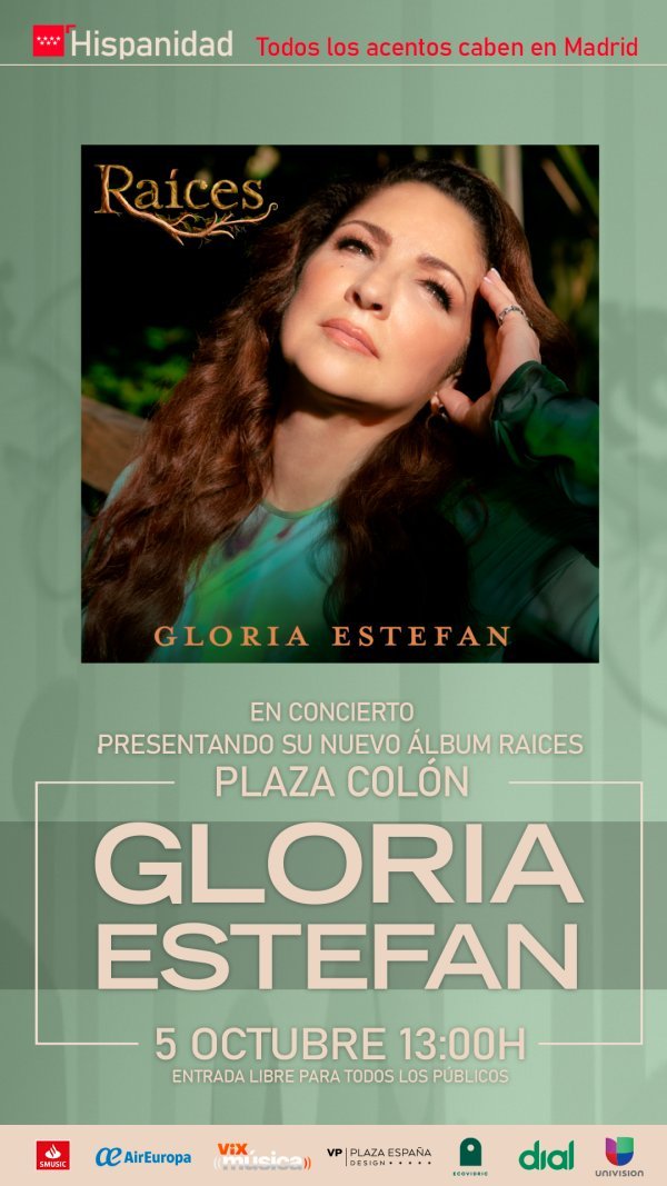 Gloria Estefan <a href="/GloriaEstefan/">Gloria Estefan</a>  protagonizará este domingo el concierto principal de la Hispanidad 2025 en #Madrid guaumiauymas.com/gloriaestefanc…