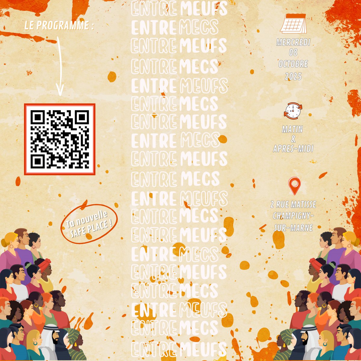 mlbdm94's tweet image. Ne manquez pas notre prochain rendez-vous Entre Meufs &amp;amp; Entre Mecs !

📅 Mercredi 8 octobre

📍 Mission Locale de Champigny-sur-Marne

💬 Un atelier pour échanger, partager et casser les idées reçues

Pour plus d’infos, contactez votre conseiller-ère Mission Locale !