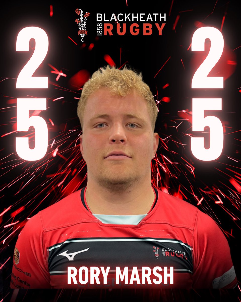 Blackheath_1858's tweet photo. Congratulations to Rory Marsh, who celebrates his 25th game against Dings tomorrow. Rory first played in Club colours on 12 Oct 24 against Plymouth Albion. We look forward to seeing him on the pitch tomorrow and for many games to come
#blackheathrugby #blackheathfc #25caps #club https://t.co/ay3ZP0PPB1