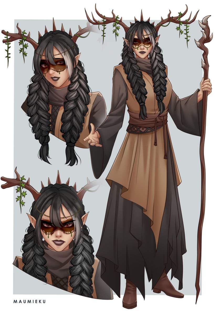 maumieku's tweet photo. [Character Page] DND Commission for @/hireathreads

Thanks for commissioning me!
Vgen:  https://t.co/qFGUSdhsbX
#VGenComm #dndart https://t.co/UdBLP6QbtD