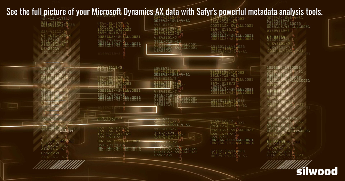 Silwood_Safyr's tweet image. See the full picture of your Microsoft Dynamics AX data with Safyr's powerful metadata analysis tools. #MSDynamics ow.ly/8nax50WI8iB