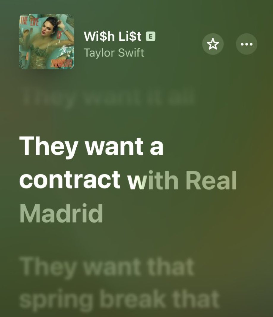 Remember when Travis Kelce got Atletico Madrid from Antoine Griezmann? Now Taylor Swift included lyric "Real Madrid" on Wi$h Li$t