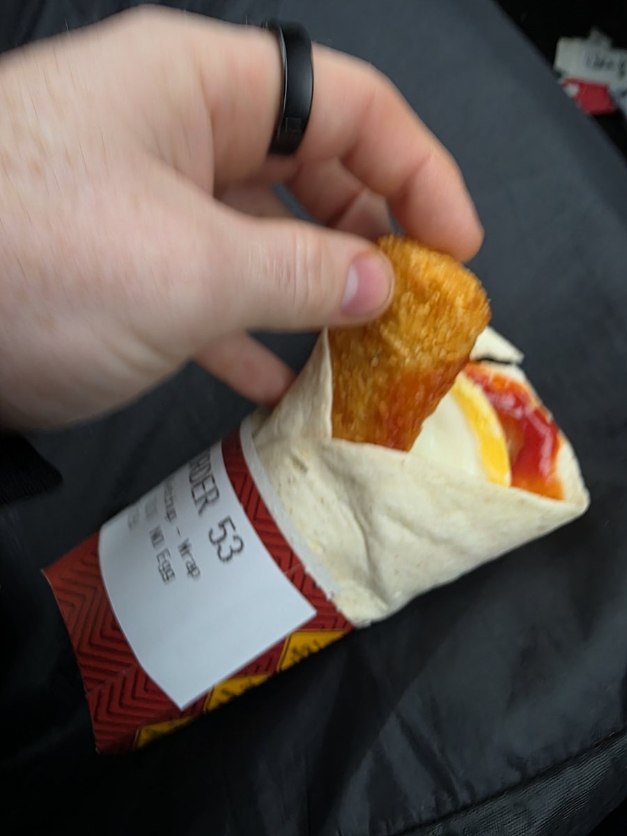 cerudden's tweet photo. @McDonaldsUK do you hire any staff that can read? 2 eggs in my wrap! 2! https://t.co/Qa9hOlCeRl