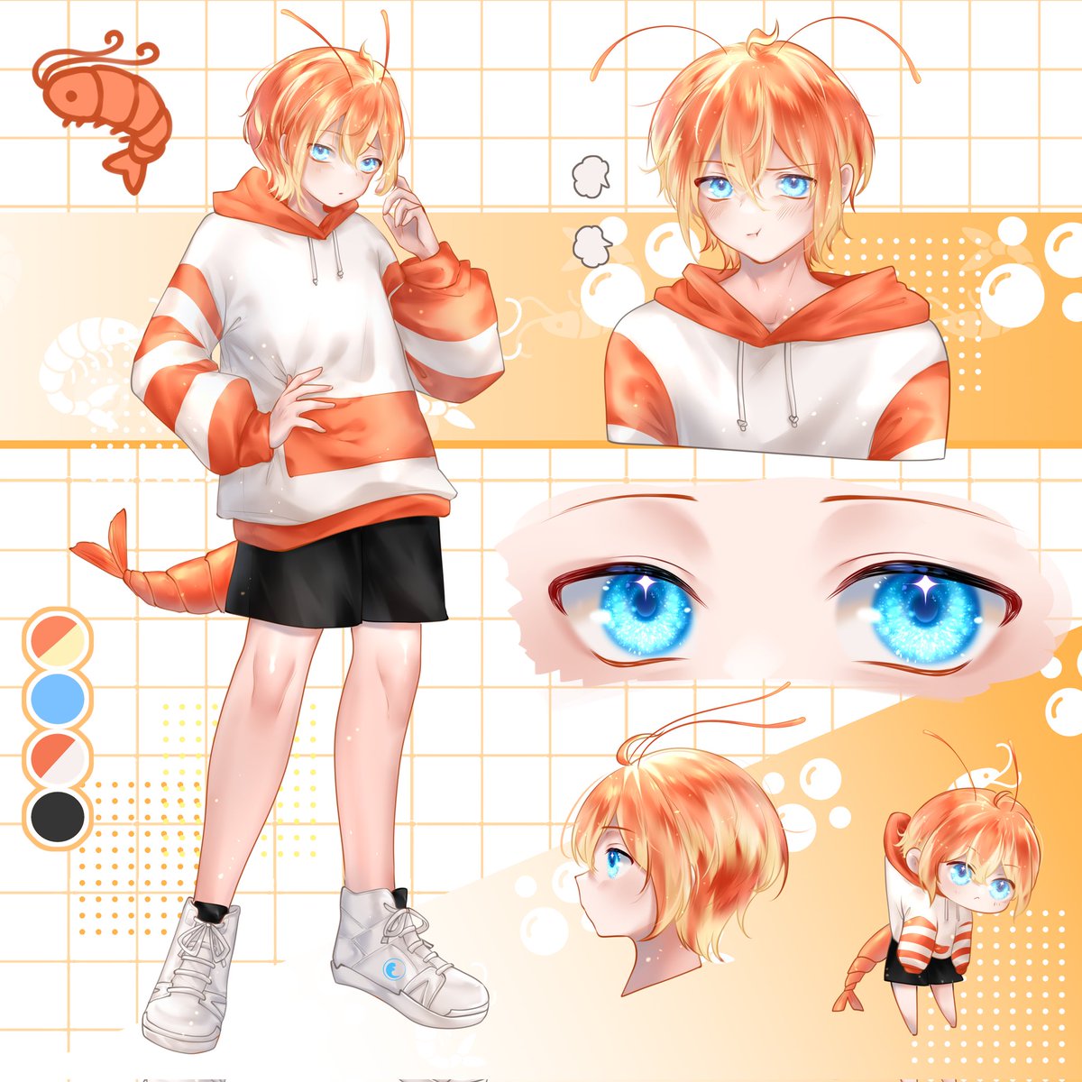 shiraishi_yoki's tweet image. Reference sheet for @Sai_was_taken 🦐
.
.
#reference #referencesheet #ref #oc #anime #animeoc #art #animeart #vtuber #vtuberoc #characterdesign