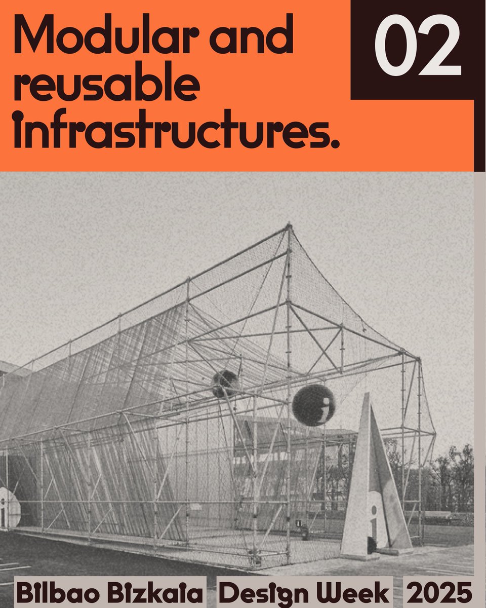 Bilbao Bizkaia Design Week 2025
From Emergency to Regeneration

At BBDW25, we are committed to regenerative design: modular infrastructures that adapt, transform, and are reused, turning underutilized spaces into vibrant, transformative environments.

20-28 NOV
#BBDW25