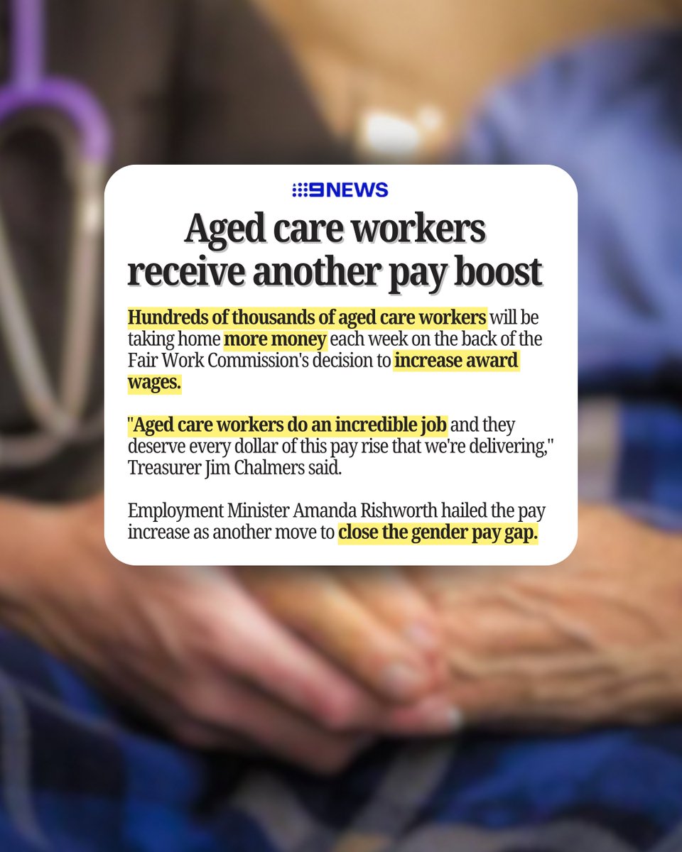 Unlike the Liberals and Nationals, we actually want to see hardworking Australians earn more and keep more of what they earn.

Kudos to the HSU who’ve backed this push from the very beginning.