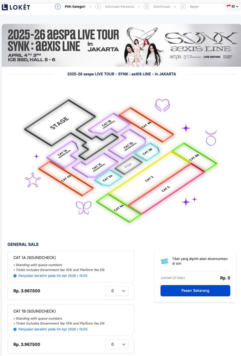 cassiesandraa_'s tweet photo. ✨OPEN TICKETING SERVICES✨

AESPA LIVE TOUR SYNK : aeXIS LINE in JAKARTA   

📌Use your own details
📌Self Payment  
📌Fee after secured  

t. wts wtb aespa jakarta jkt cat 1a 1b 1c 1d 2 3a 3b 4a 4b 5 6a-b soundcheck General Sale https://t.co/j74yAIuPDY