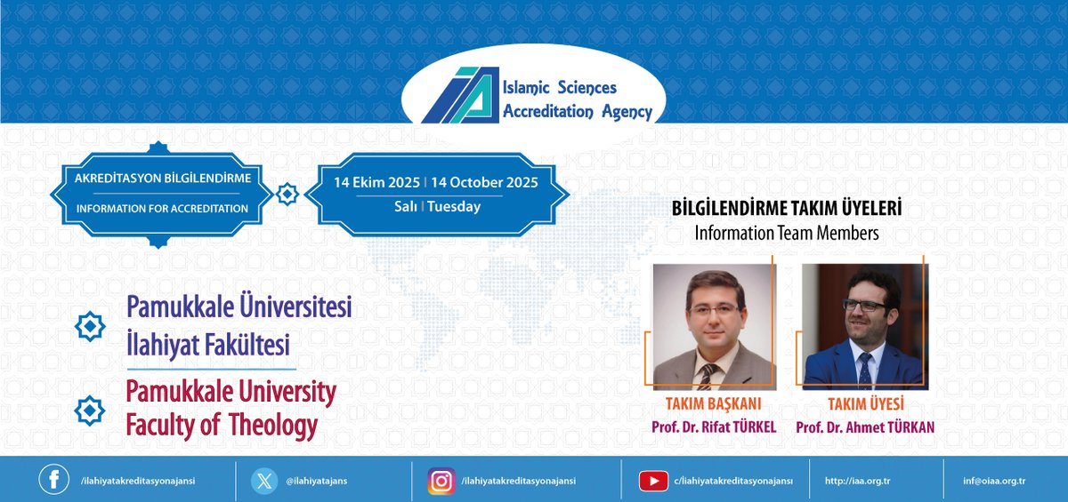 İlahiyat Akreditasyon Ajansı-İAA (@ilahiyatajans) on Twitter photo 