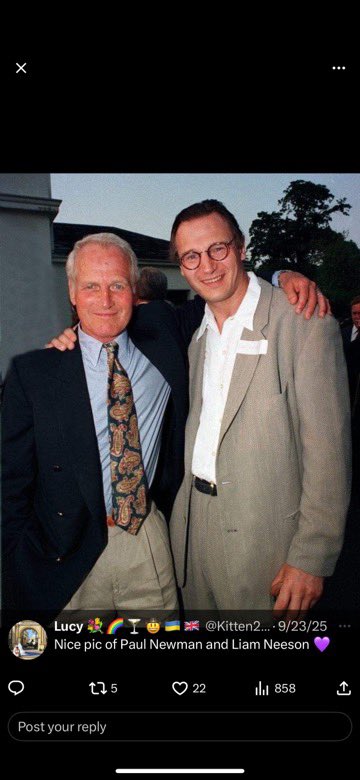 _liamneeson432's tweet photo. #Paul Newman and #LiamNeeson https://t.co/5pjk3gJYR7