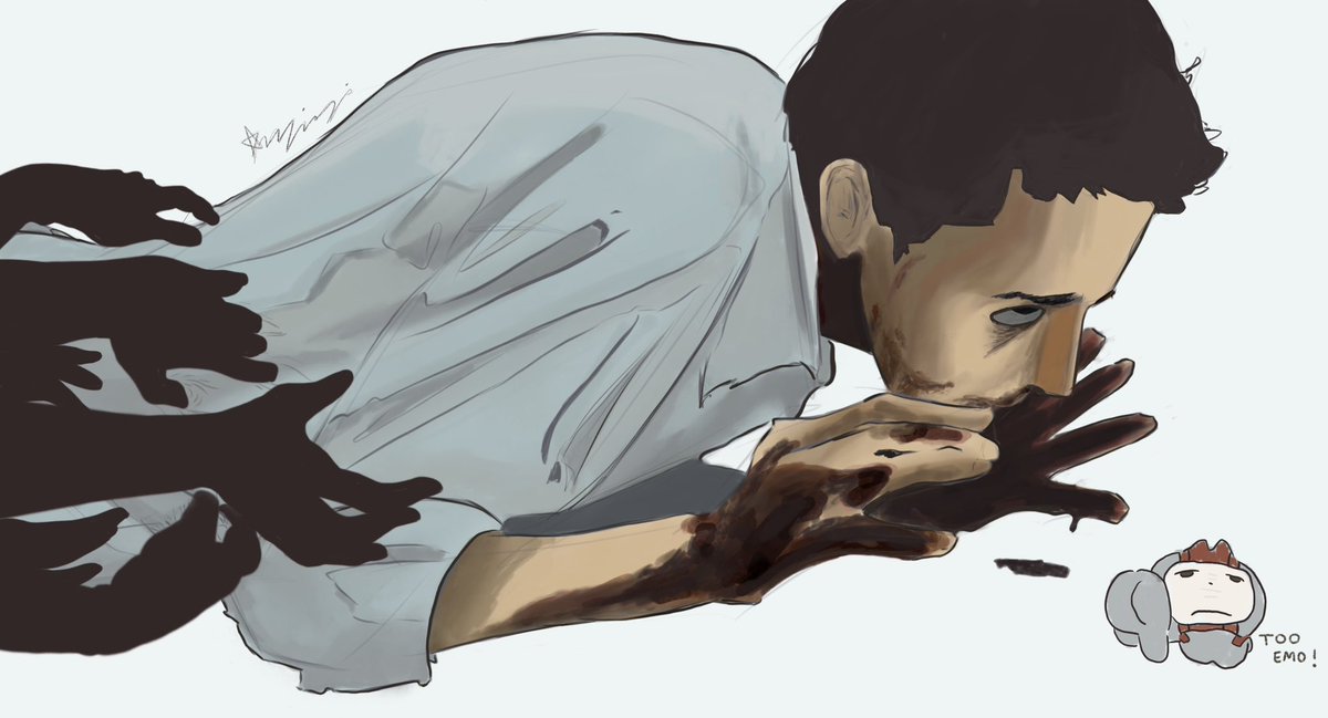 first time drawing him in honor of #cliquetober … gulps 

#cliqueart #twentyonepilots