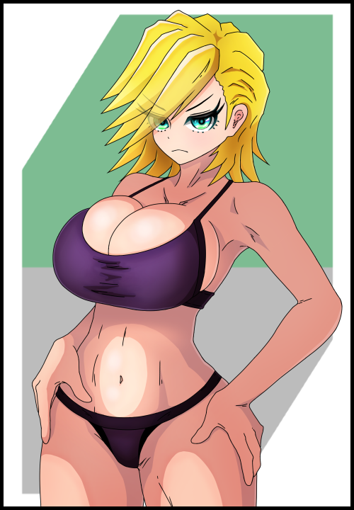 とりあえず立ち絵出来ました。
まずは主役のアリッサちゃん。
裸差分はCi-enの方で。