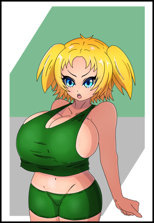 アリッサの妹のミアちゃん。
うっすら日焼けしています。
日焼け跡もはっきりわかる裸差分はCi-enのほうで。