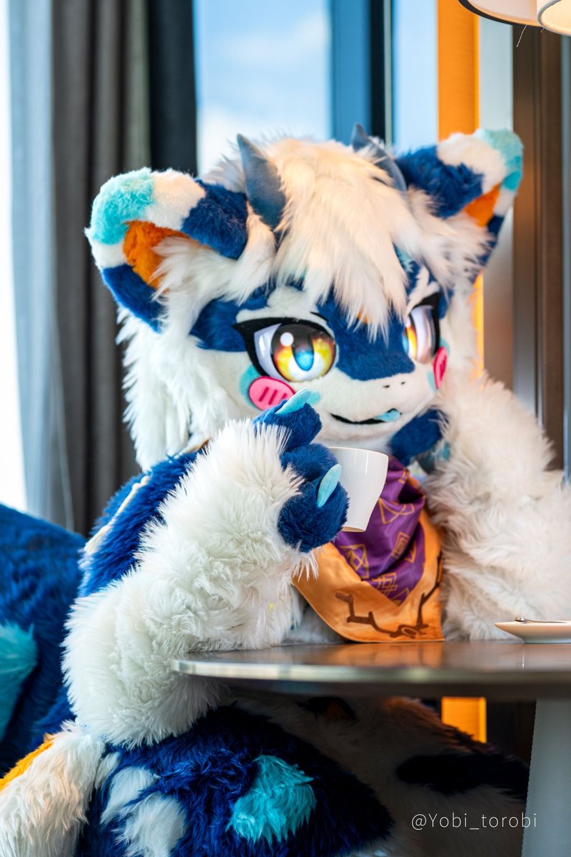 悠白今天请你喝一杯☕
#FursuitFriday