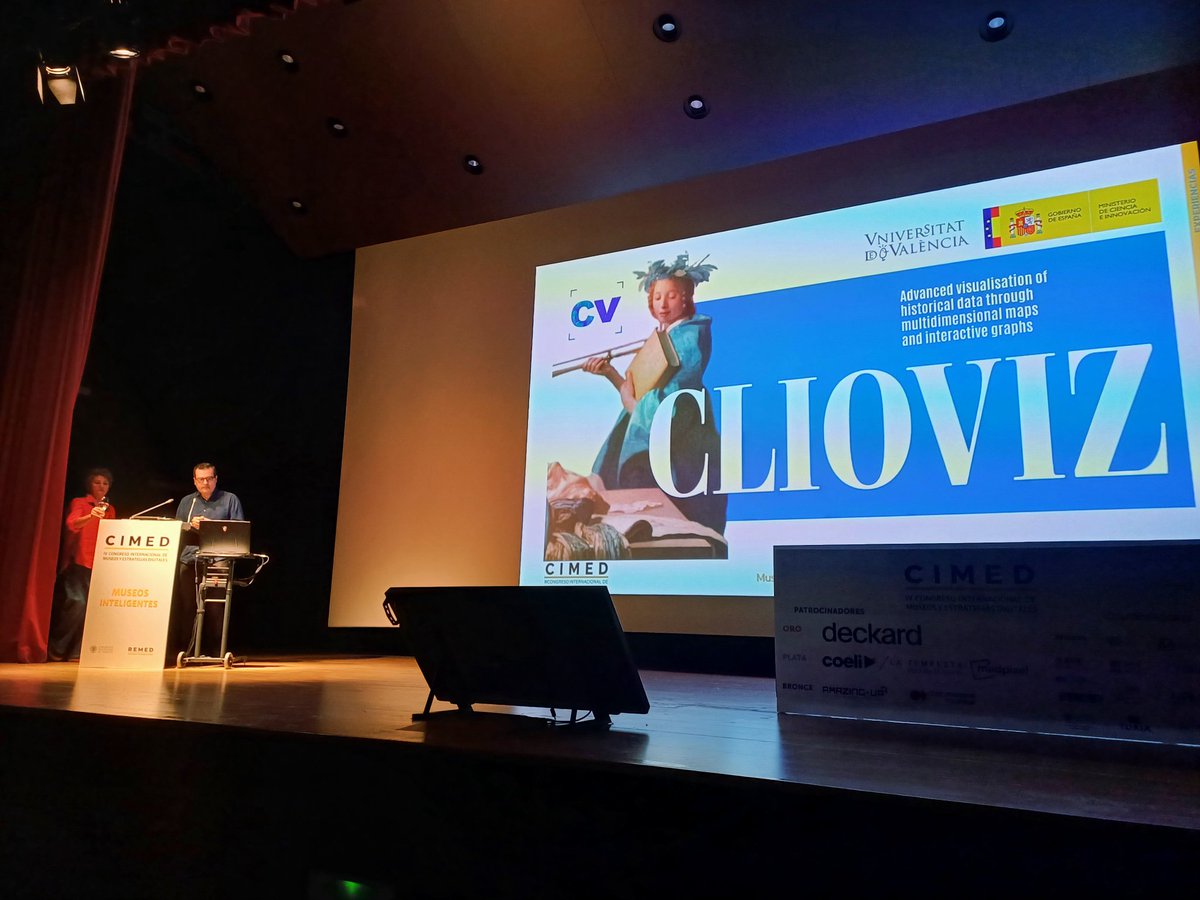 Charla: Narrando las #colecciones sin decir una palabra. Algunas experiencias sobre la visualizaciónde #datos del patrimonio. Por investigadores del Dep. Historia del Arte #UniversitatValéncia.

#CIMED25 ##REMED #Tecnologías #innovación #museos #públicos #TransformacionDigital