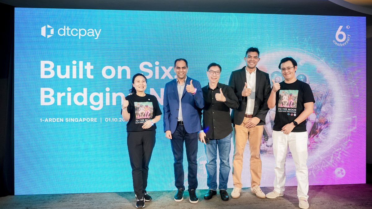 dtcpay_official's tweet photo. Thank you for joining dtcpay’s 6th Anniversary: Built on Six, Bridging Next ✨ A night of showcases, games & connections with partners like @Visa, @nvidia, @awscloud , @WalletConnect, @ptcsys & @JahanLoh 🚀
#dtcpay #BuiltOnSix #6thAnniversary https://t.co/oXqO2JEr1d