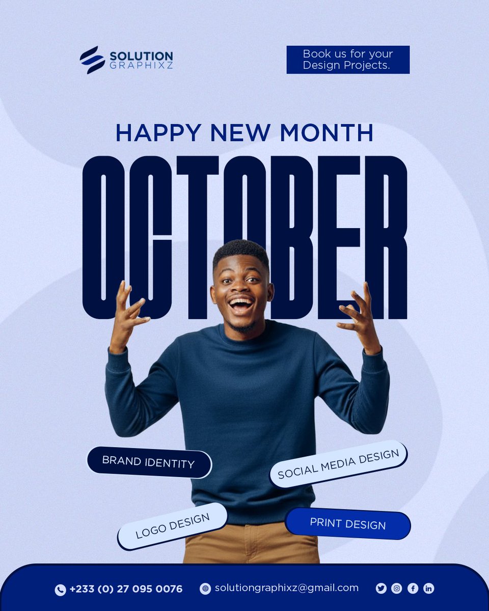 solutiongraphiz's tweet photo. Yeah it’s 4 days into the month, but as they say better late than never. 😊

We wish all our cherished clients and prospects a Happy New Month ❤️.

May October be the beginning of greater achievements.

We’re committed to serving you better this month 🤝 https://t.co/3YA4e0K2Hz