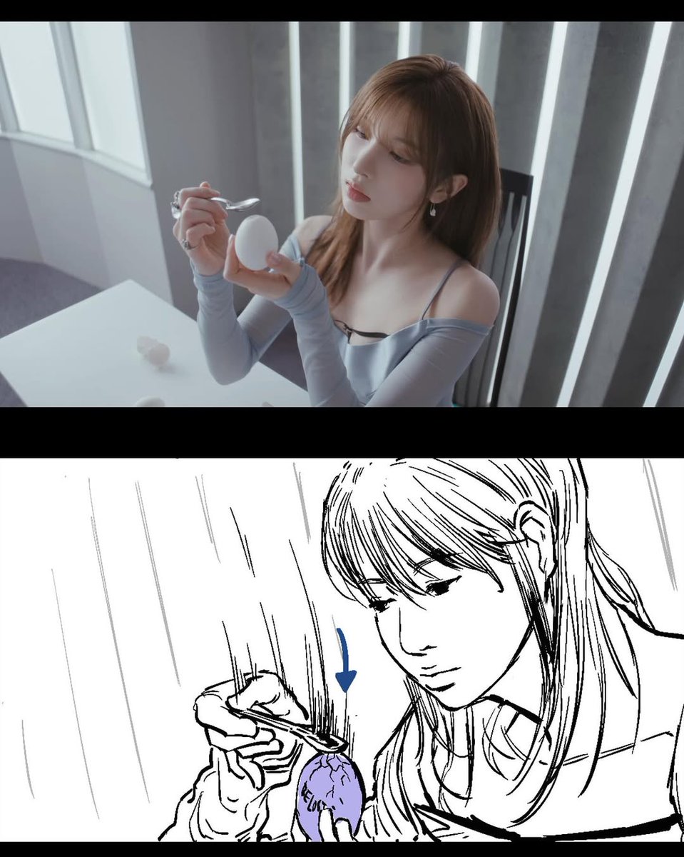 nmixxpics_'s tweet photo. storyboarder illustrator So Ryung Kim from balls &amp; flips studio worked on NMIXX's SPINNIN’ ON IT storyboard for the MV, the arts are amazing! https://t.co/EqbiO0FFUV