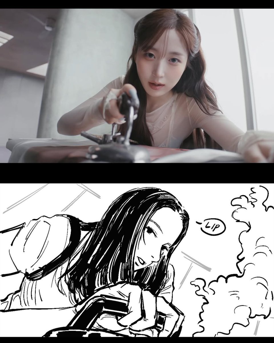 nmixxpics_'s tweet photo. storyboarder illustrator So Ryung Kim from balls &amp; flips studio worked on NMIXX's SPINNIN’ ON IT storyboard for the MV, the arts are amazing! https://t.co/EqbiO0FFUV