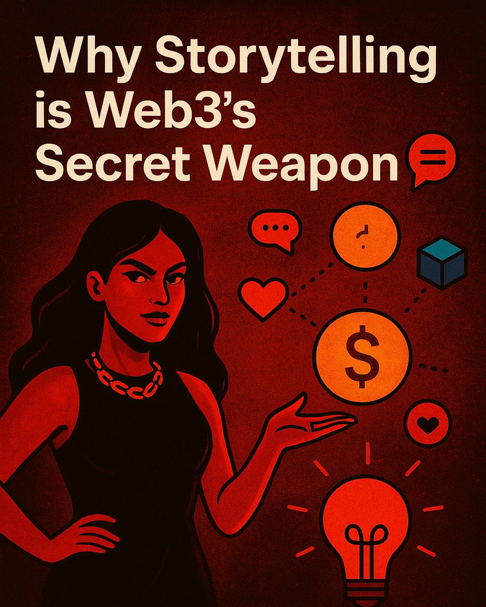 DhritiMisra10's tweet image. Storytelling isn’t just for books &amp;amp; movies, it&apos;s Web3’s secret weapon.
The projects that win aren’t always the most “techy&quot; They’re the ones that connect. 
I unpacked why narratives matter more than jargon
medium.com/@dhriti8799/wh…

#Web3ForEveryone #StorytellingInWeb3 #WomenInWeb3