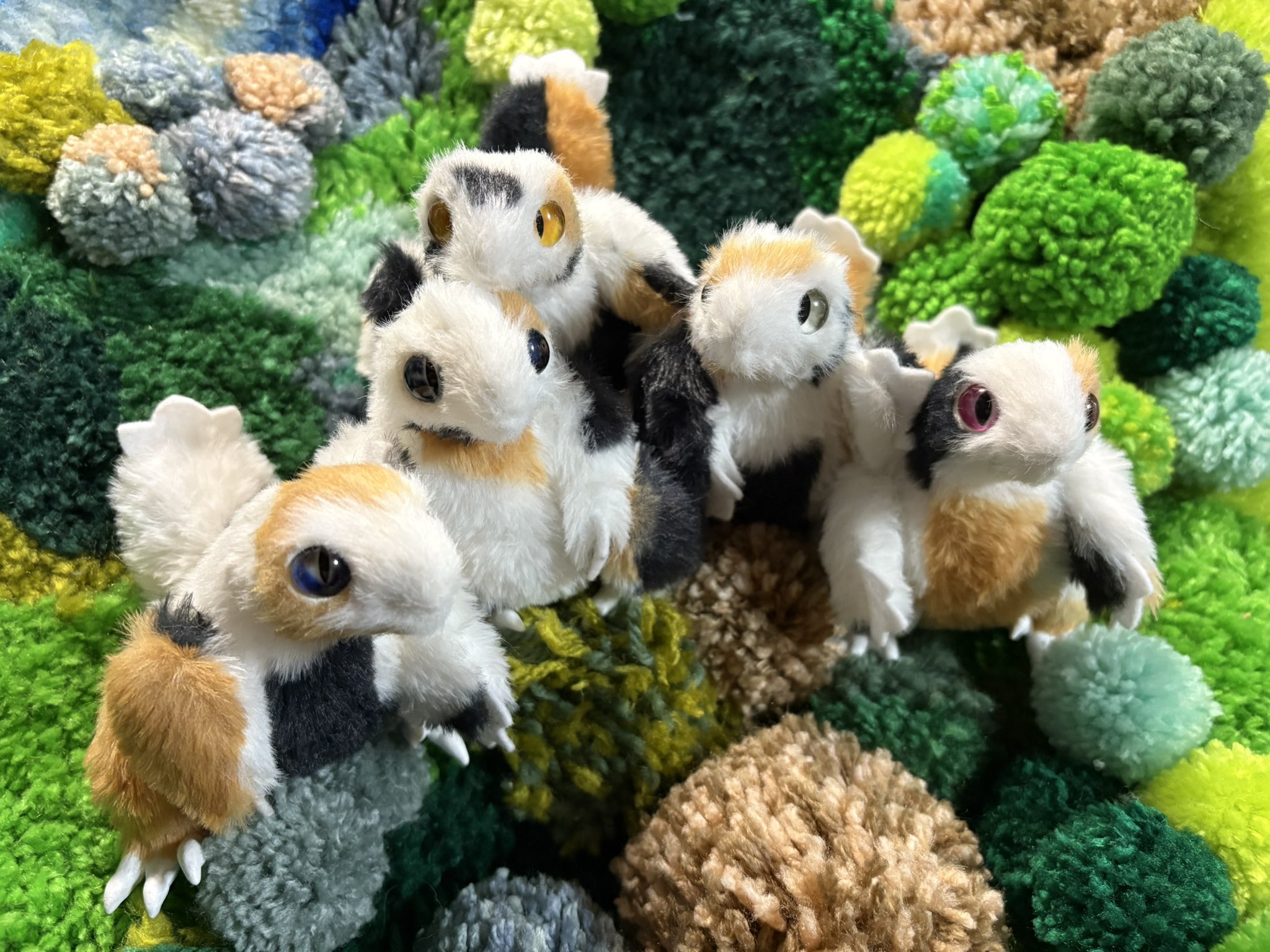 Ωぽたぽた工房Ω 鯉カラー 三毛猫 着せ替えセット ハンドメイド アートドール Ωぽたぽた工房Ω 鯉カラー 三毛猫 着せ替えセット ハンドメイド