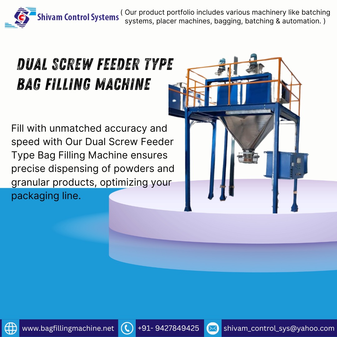 Shivam_control's tweet image. 🚀 Upgrade Your Bag Filling Process with Precision!Introducing our Dual Screw Feeder Type Bag Filling Machine by Shivam Control System – engineered for efficiency, accuracy, and durability.

📞 Call/WhatsApp: +91 94278 49425
🌐 Visit: bagfillingmachine.net

#BagFillingMachine