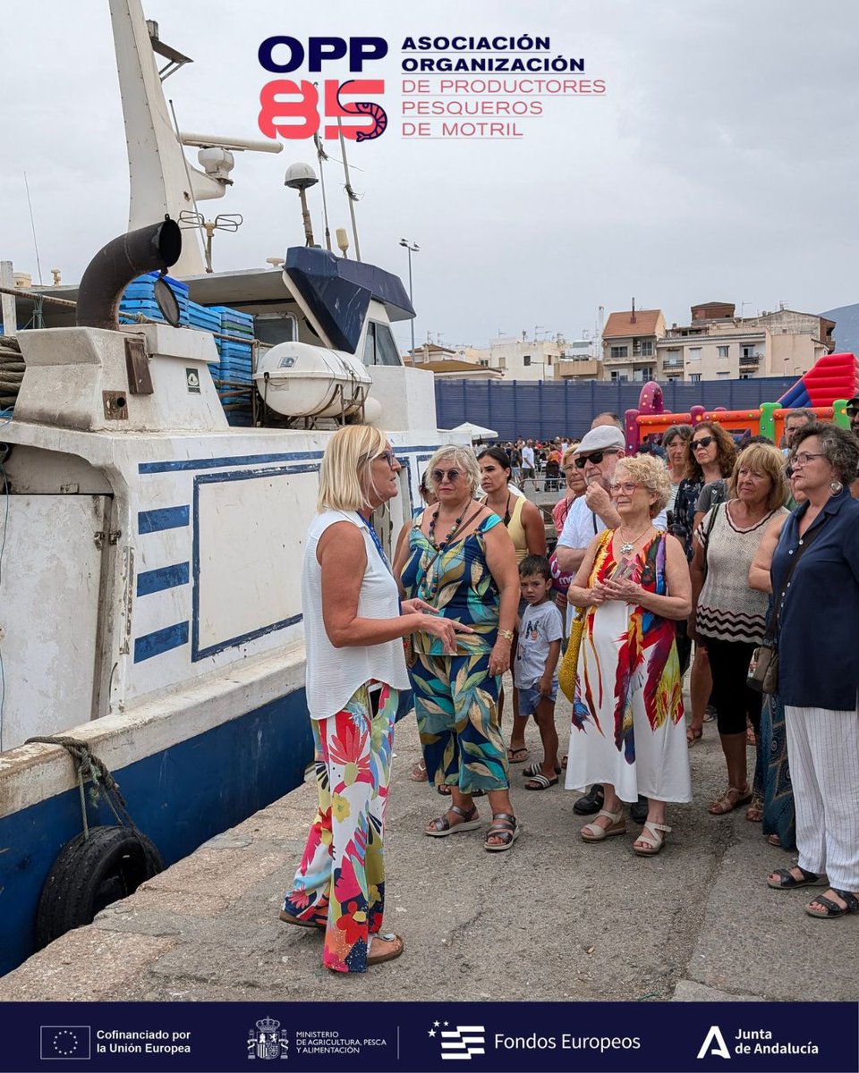 ⚓ Mañana sábado podrás disfrutar de visitas guiadas a #puerto, donde descubrirás de primera mano el trabajo de nuestros productores y pescadores.

Medida 8/7.3.d.4 “III Feria del Mar de Motril”.

#UE_ANDALUCIA #FondoFempaAndalucia #OPPFempaAndalucia
