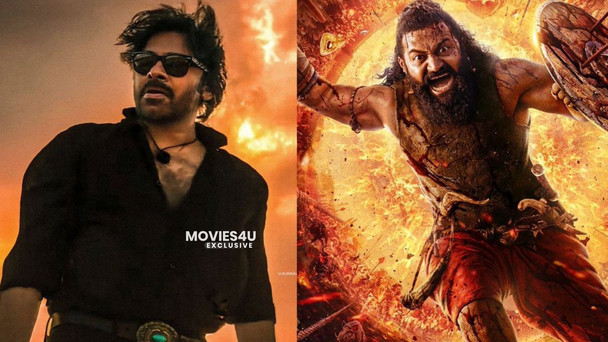 Movies4u_Officl's tweet image. #KantaraChapter1 opens strong, but fails to surpass the mighty #TheyCallHimOG worldwide day 1, which STILL holds the title of 2025&apos;s highest Day 1 grosser worldwide🌋🔥🔥🔥

#PawanKalyan | #RishabShetty