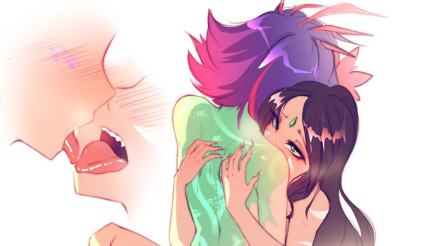 Mi cuerpo te pertenece, asi que llenémonos ambas por igual~ que nuestros cuerpos sientan el amor de la contraria  y asi tener una gran camada de crias~
