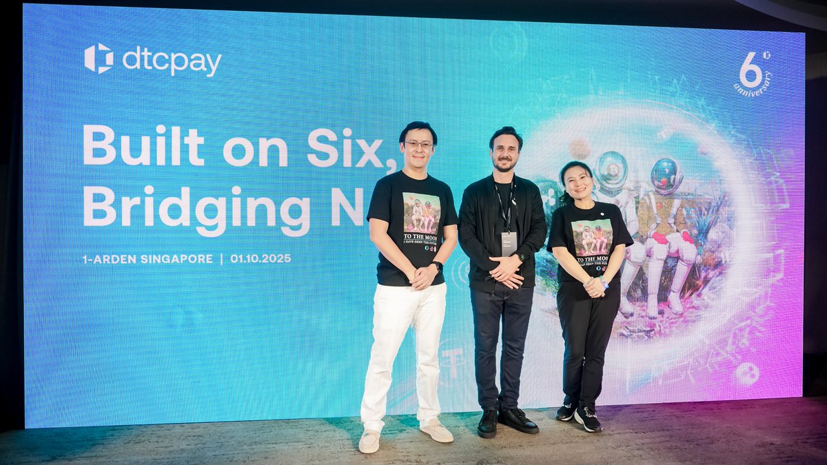 dtcpay_official's tweet photo. Thank you for joining dtcpay’s 6th Anniversary: Built on Six, Bridging Next ✨ A night of showcases, games & connections with partners like @Visa, @nvidia, @awscloud , @WalletConnect, @ptcsys & @JahanLoh 🚀
#dtcpay #BuiltOnSix #6thAnniversary https://t.co/oXqO2JEr1d