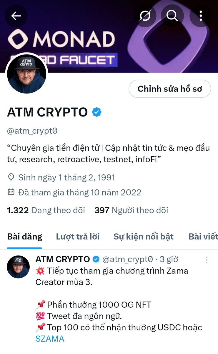 atm_crypt0's tweet image. Cột mốt 500 Anh em tương tác chất lượng vẫn tiếp tục.
Hy vọng hợp tác với tất cả.
Cảm ơn AE đã Fl.