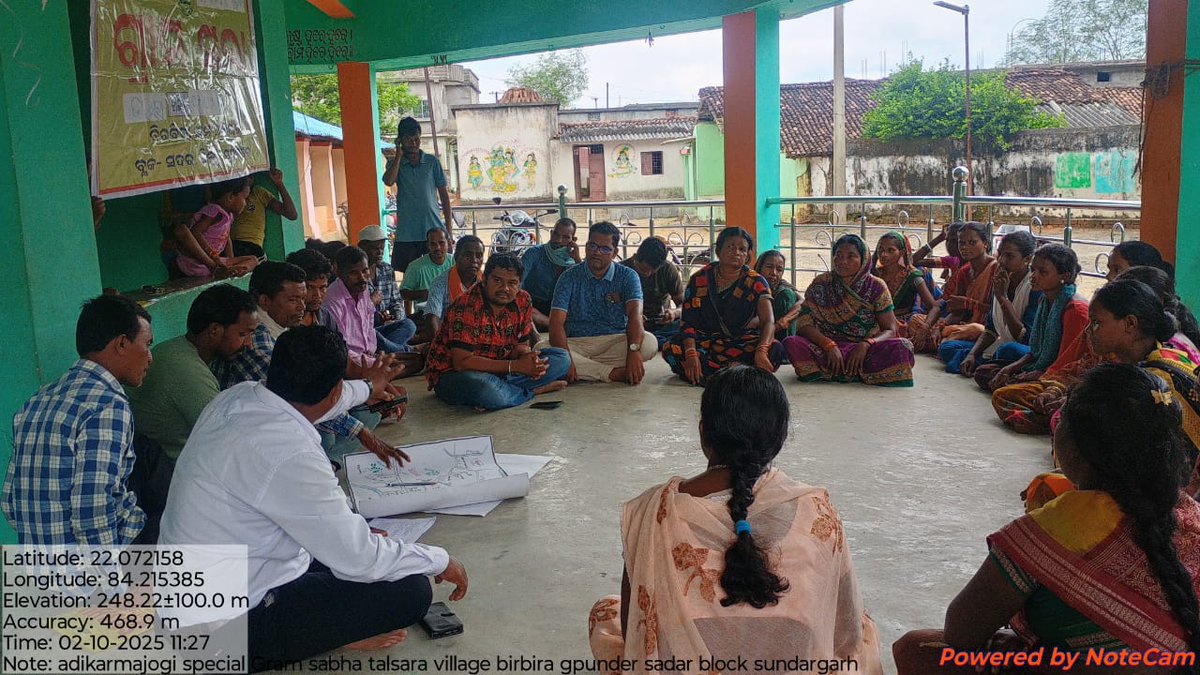 ITDASundargarh's tweet photo. Special Grama Sabha in Birbira village of sadar block under Adikarmayogi Abhiyan.
#AdiSewaParv
#AdiKarmayogiAbhiyan
#EmpoweringTribalViksitBharat
#JanajatiyaGauravvarsh
#BirshaMunda150 https://t.co/StwvFba1zR