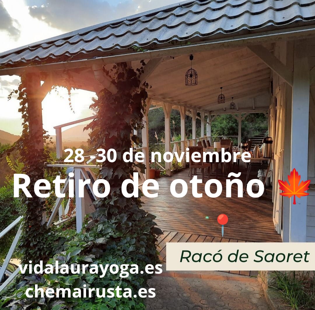 ✨RETIRO: PRESENCIA✨
Del 28 al 30 de noviembre. 

Un encuentro único para soltar lo que ya no necesitas, reconectar con tu esencia y elevar tu energía 💫.
Tres días de experiencias transformadoras en plena naturaleza 🌳

📍  Racó de Saoret, Benifairó de la Valldigna(València)