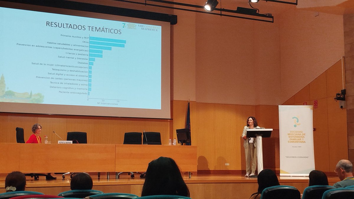 La Dra M José Galiana habla de la colaboración entre el servicio de salud y las universidad: intervenciones comunitarias en el marco de los practicum.
@Galiana_enfermera <a href="/UMU/">Universidad Murcia</a> <a href="/Murciasalud/">Murciasalud</a> <a href="/Area7ReinaSofia/">Area7ReinaSofía</a>