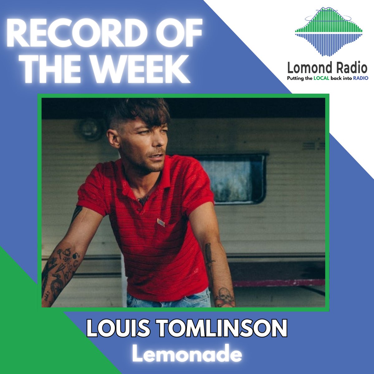 lomondradio's tweet photo. RECORD OF THE WEEK on the Breakfast Show this week is from @Louis_Tomlinson and it's called Lemonade.
You can hear it every weekday just after 9.00am.
#lomondradio #localradio #recordoftheweek #louistomlinson https://t.co/9CNovFQMlf