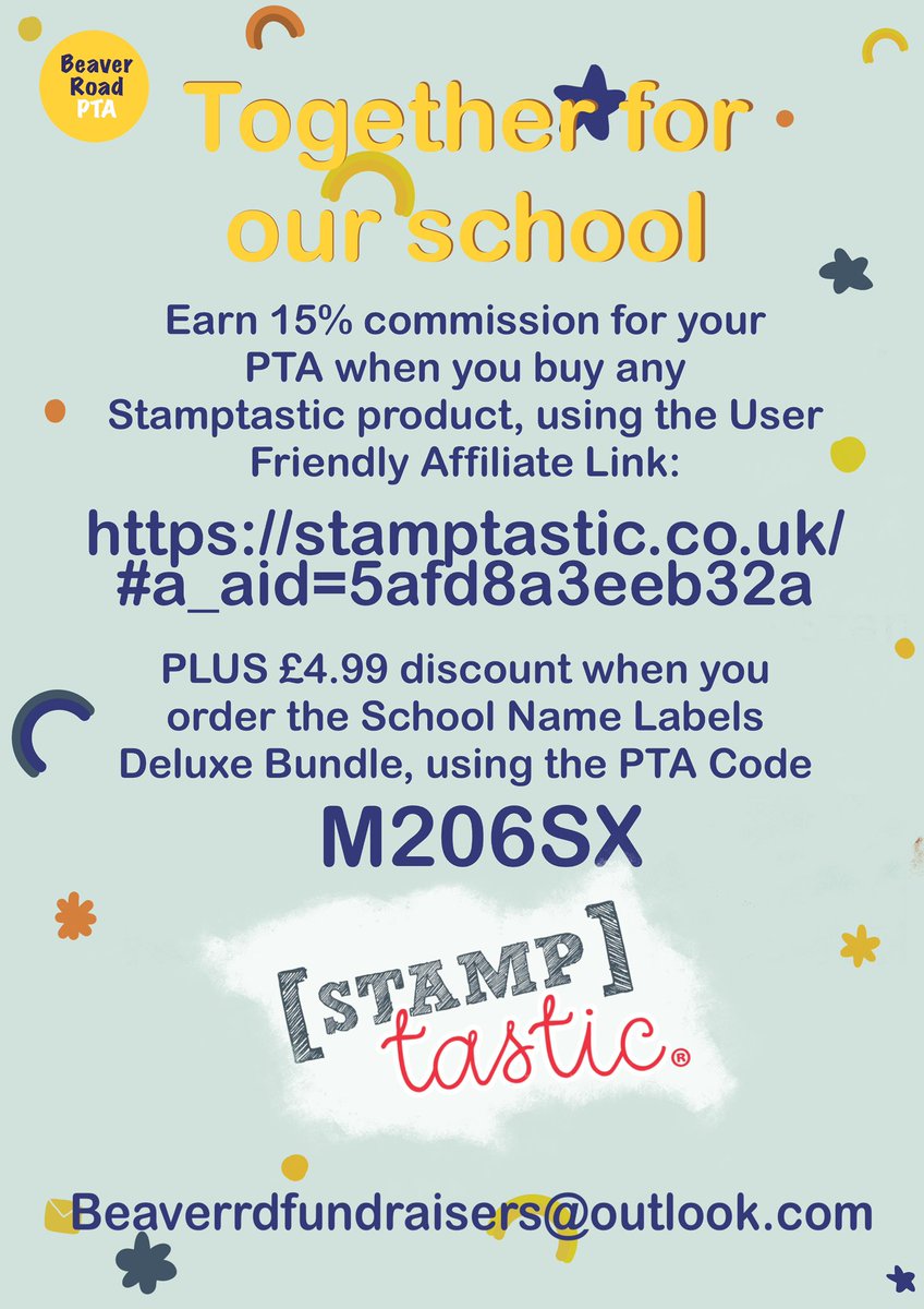 Help with fundraising for our PTA when you buy Stamptastic products!